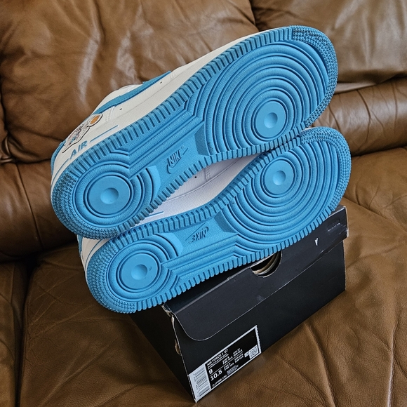 (😎SOLD😎)... Men's Nike Air Force 1 '07 Low 'Hare Space Jam' Size 9 - Picture 11 of 16